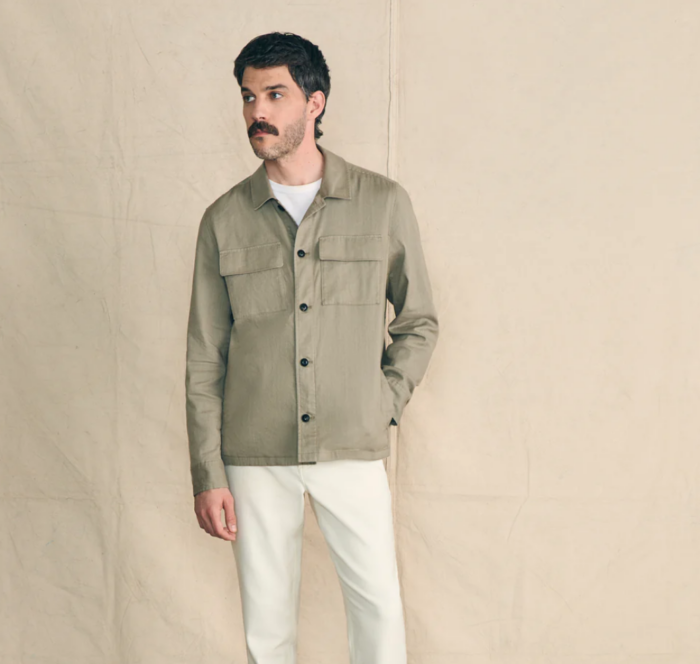 Faherty Movement™ Flex Linen Shirt Jacket