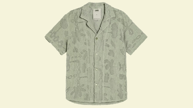 OAS Camp Collar Crochet Shirt