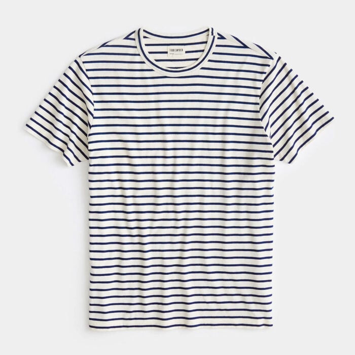 Todd Snyder Issued By: Japanese Nautical Stripe Short Sleeve Tee